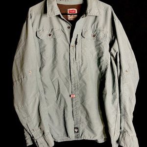 Wrangler Outdoors Men’s Khaki Long sleeve shirt